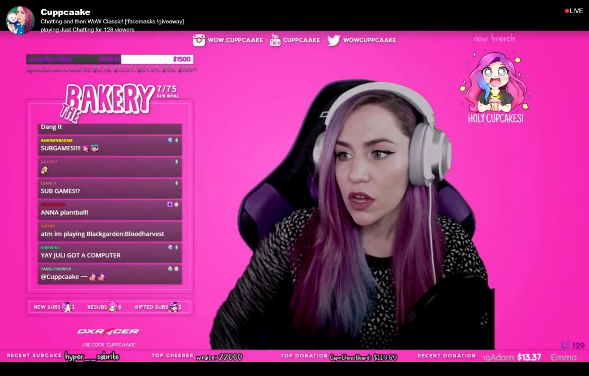 just chatting overlay twitch, for harukogameplay